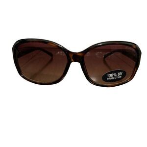 liz claiborne New tortoise Print Classic Rectangle Sunglasses 3573541708